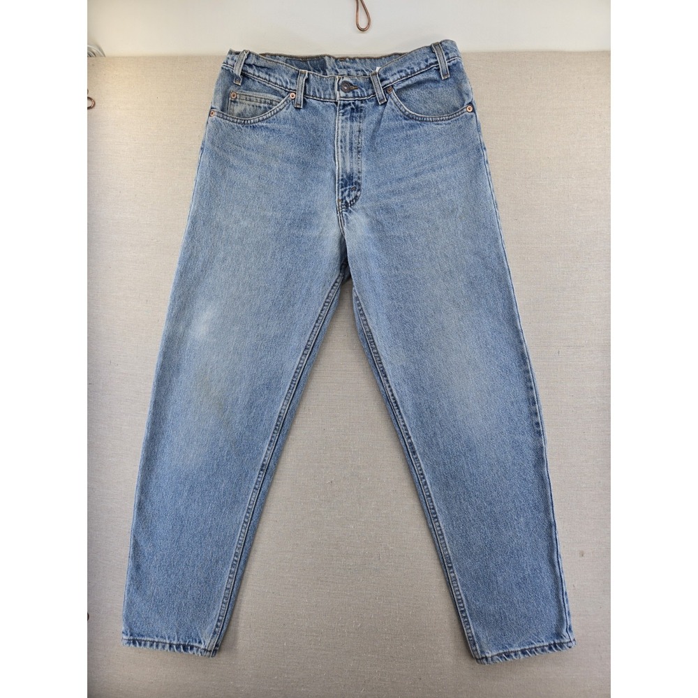 Vtg Levi's 550 Men's Jeans 34x30 Fits 32.5x29.5" Orange Tab Light Faded Made USA